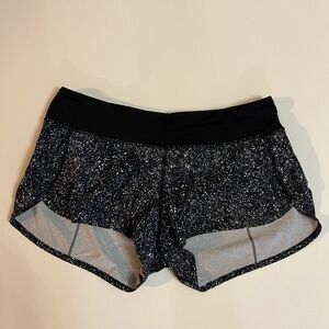 Lululemon Athletica Black and White Athletic Shorts